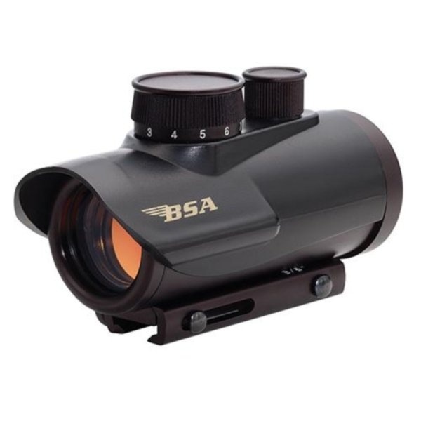 Коллиматорный прицел BSA Optics Red Dot RD30, конструкция, начальное положение, характеристики