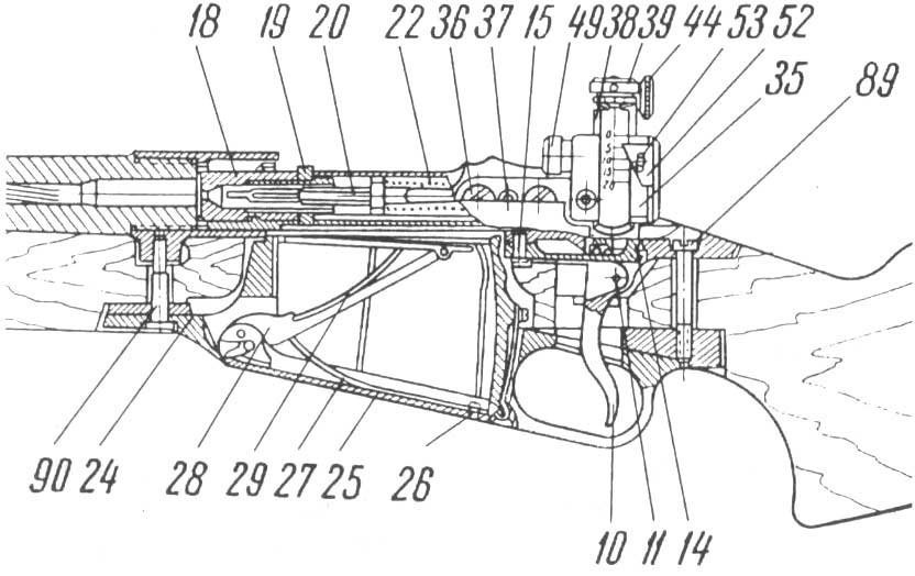Конструкция карабина. Затвор биатлонной винтовки чертежи. Затвор винтовки би-7. Устройство биатлонной винтовки затвор. Устройство затвора винтовки для биатлона.